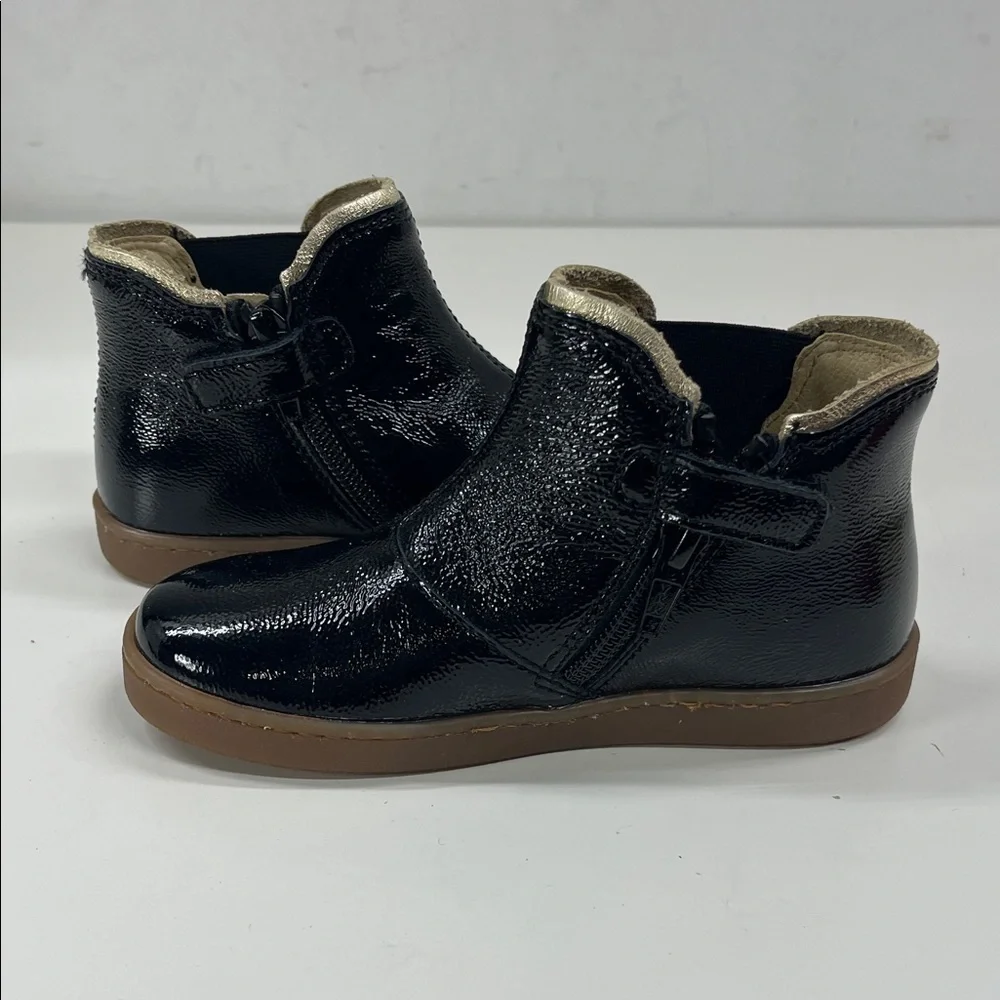 New Naturino Kids' Chelsea Boot Black Girls Size 9.5 Toddler